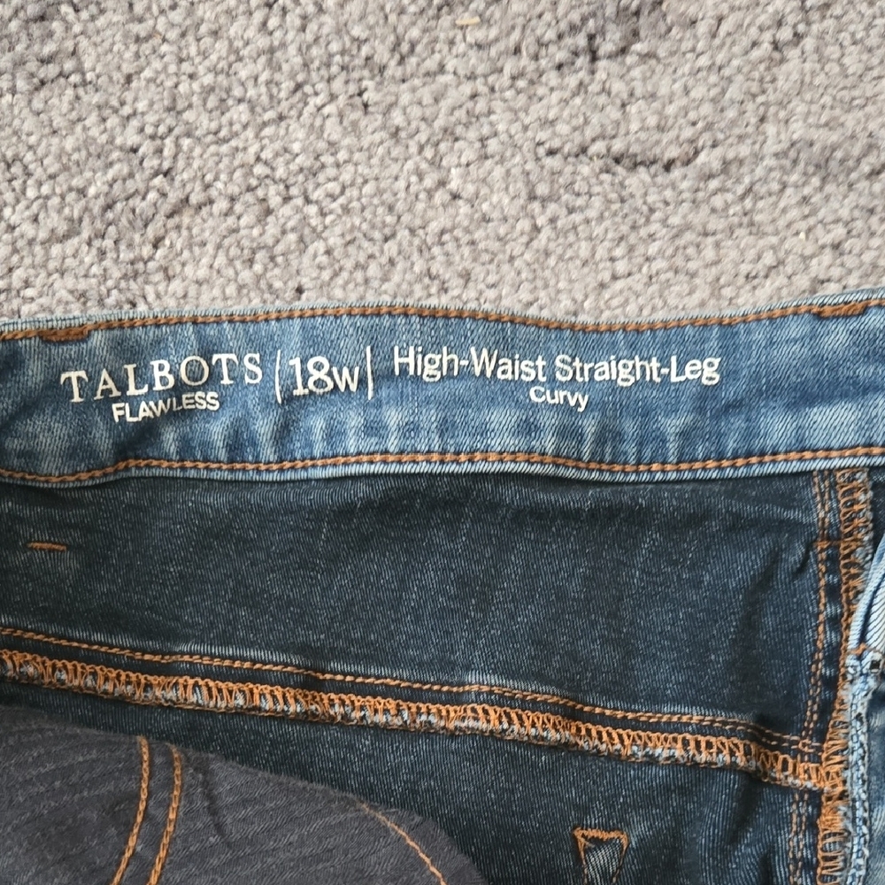 Talbots Women's Straight Leg Jeans in Light Blue, 18W - Picture 2 of 8